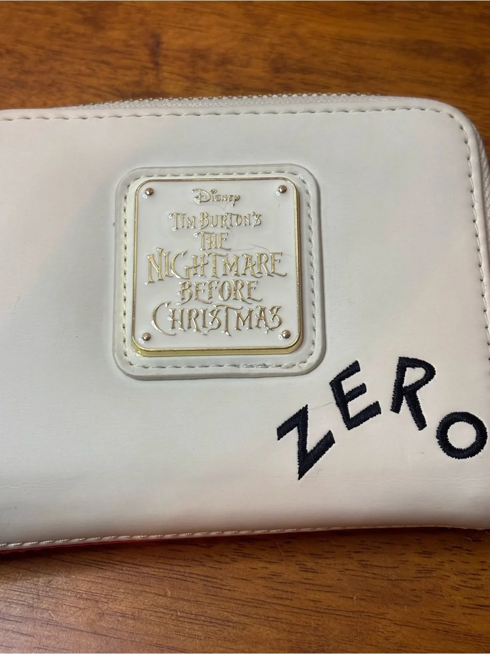 Disney Nightmare Before Christmas Zero Candy Cane Glow In The Dark Wallet